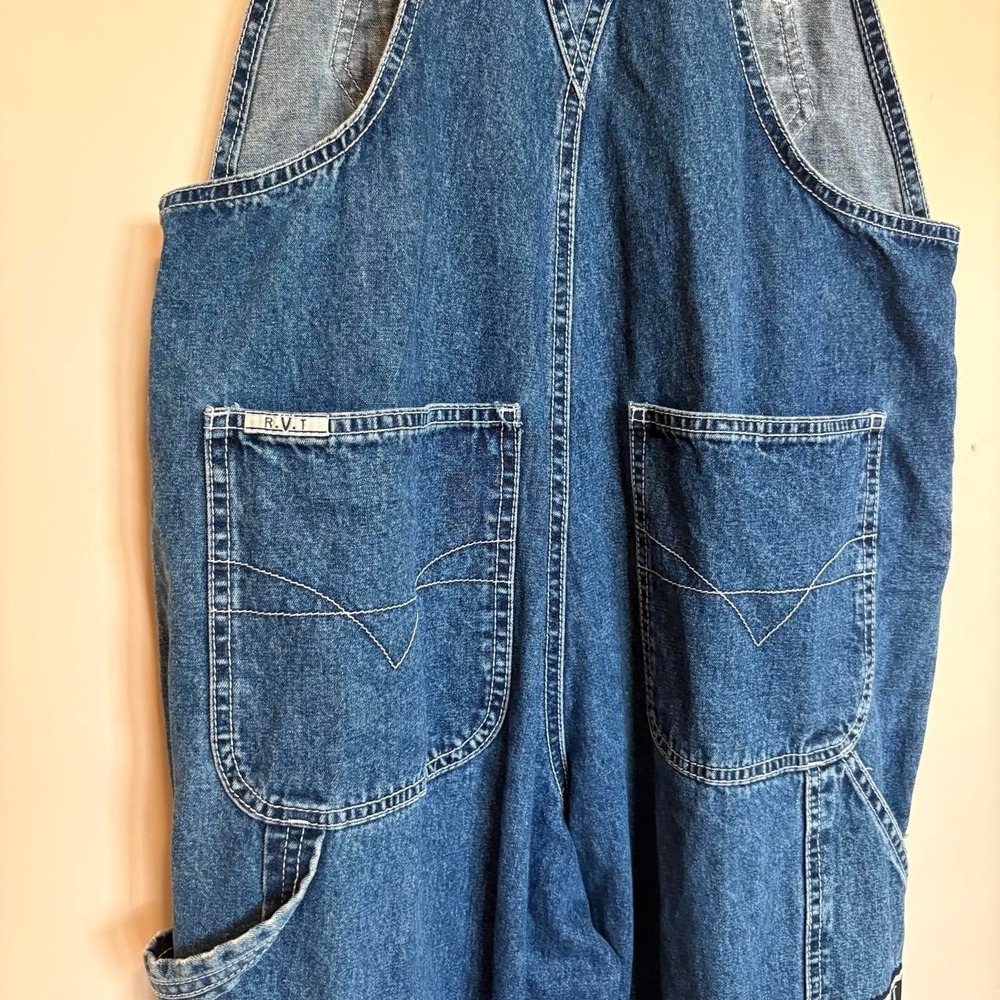Vintage RVT Clothing Co. blue denim overalls - Picture 7 of 8